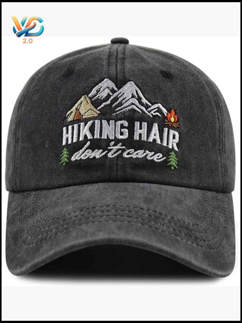 Mountain Tree Hiking Cap, Adjustable Outdoor Baseball Hat Unisex